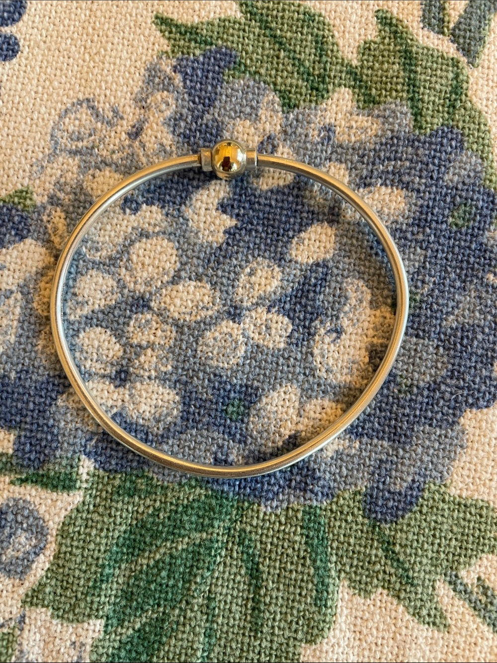 Genuine Cape Cod screwball bracelet 14K and sterling silver.